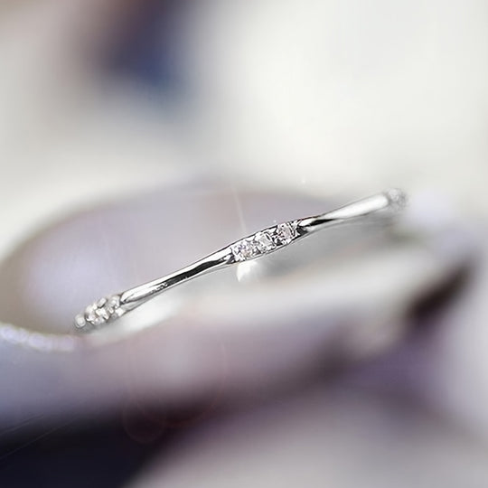 Elegant Simple Style Women's Fine Ring