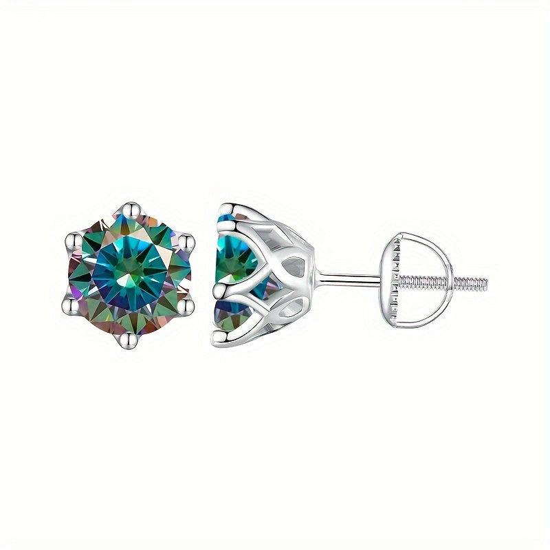 Simple Moissanite Stud Earrings