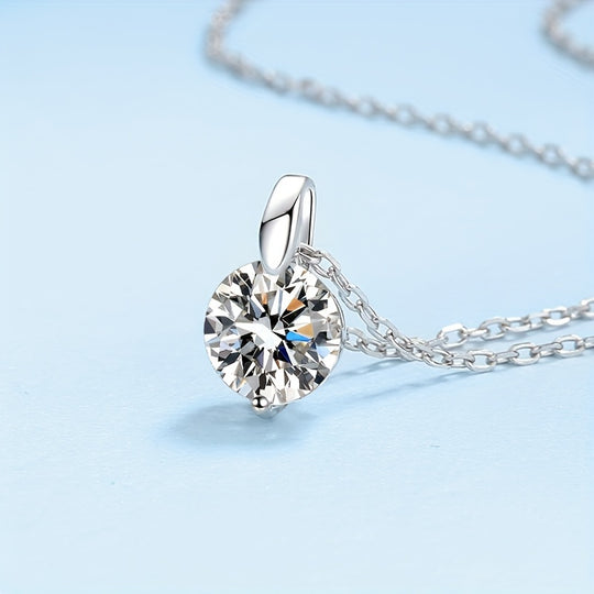 Elegant Multi-Color Moissanite Necklace