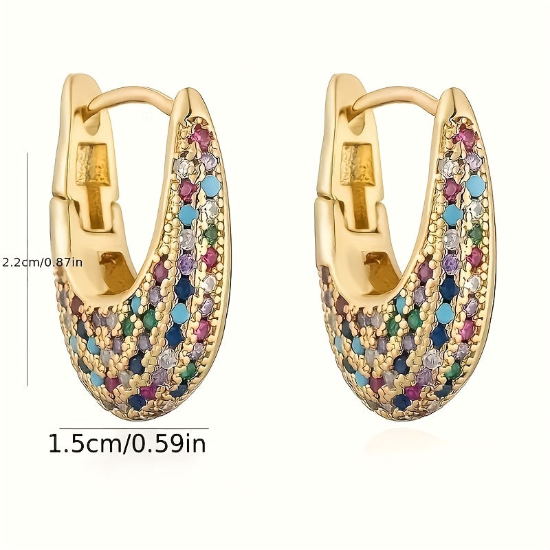 Vintage Bohemian Style Zirconia Earrings