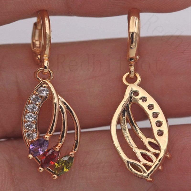 Elegant Zirconia Drop Earrings