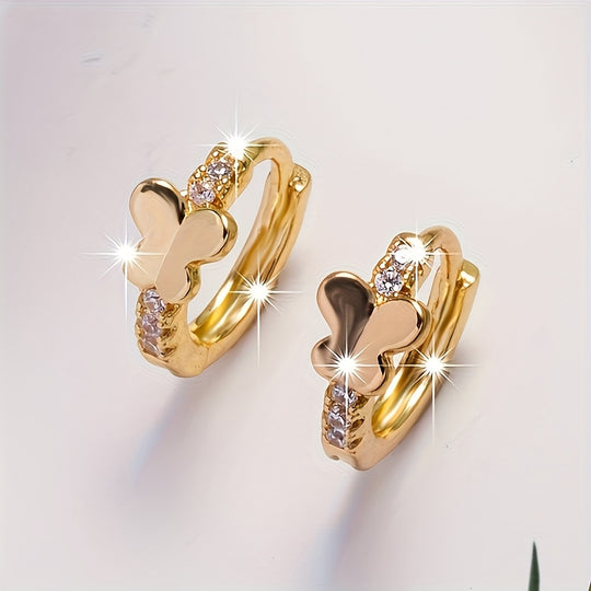 Sparkling Butterfly Earrings