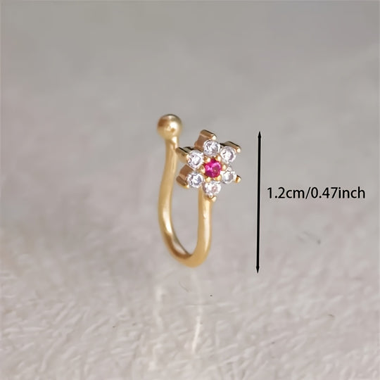 Adjustable U-Shaped Floral Nose Clip