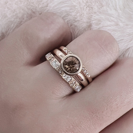 3-Piece Engagement Ring Set