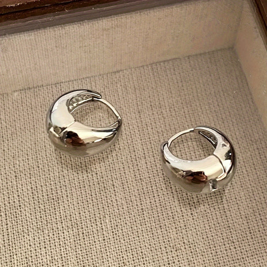Minimalist Chunky Hoop Earrings