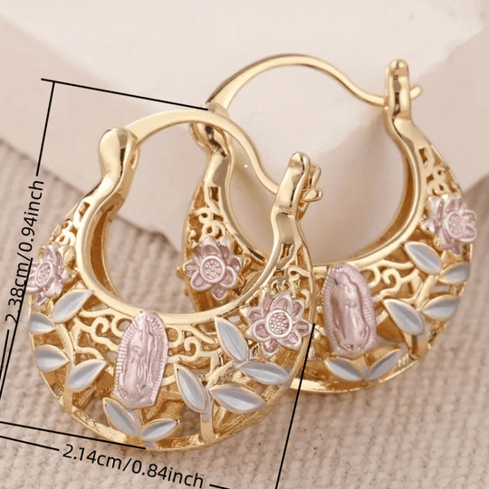 Vintage Boho KC Golden Hoop Earrings