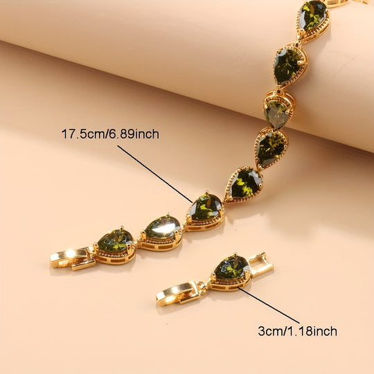 5-Piece Exquisite Teardrop Jewelry Set