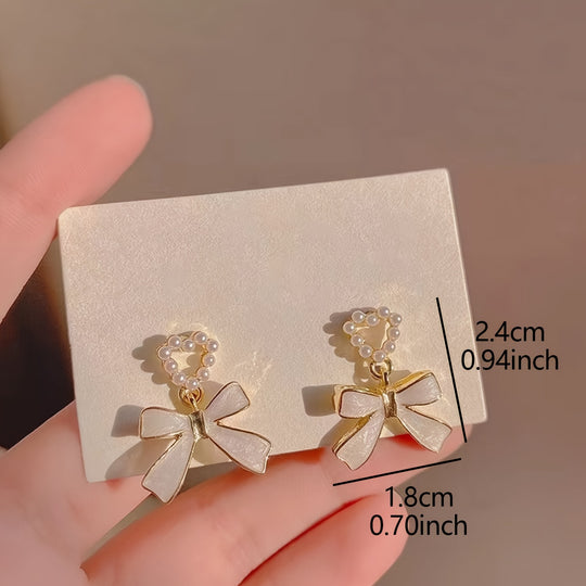 Pair Elegant Butterfly Drop Earrings