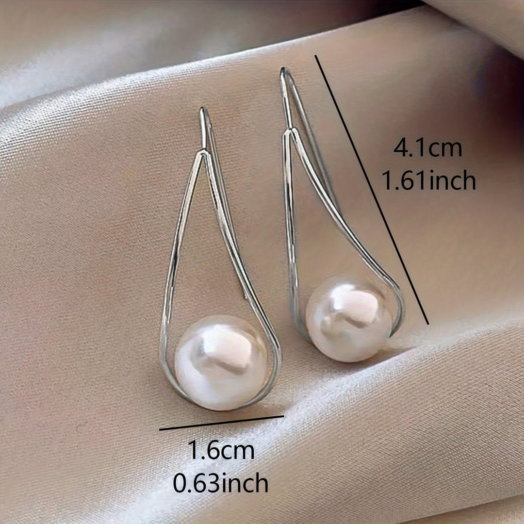 Simple & Light Imitation Pearl Earrings