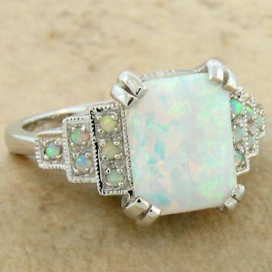 Vintage Classic Inlaid Gem Ring