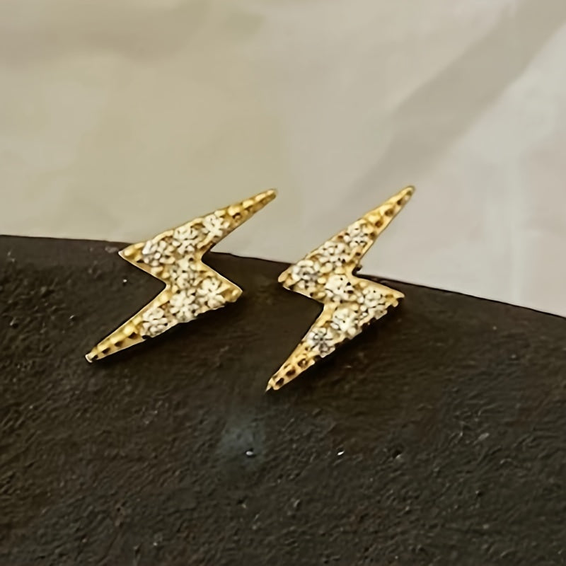 Punk Lightning Holiday Party Earrings