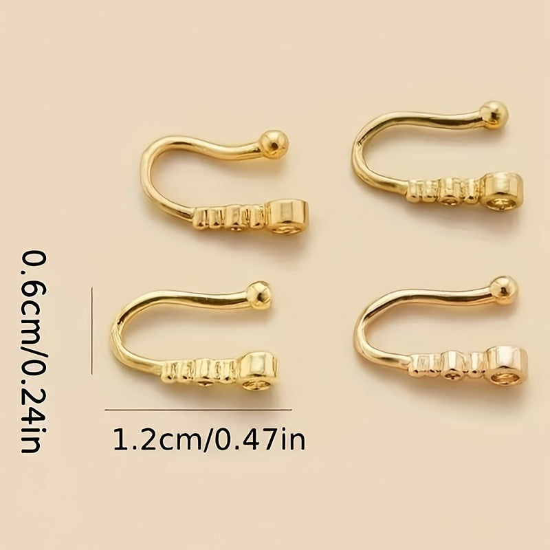 U-Shaped No-Piercing Nose Ring