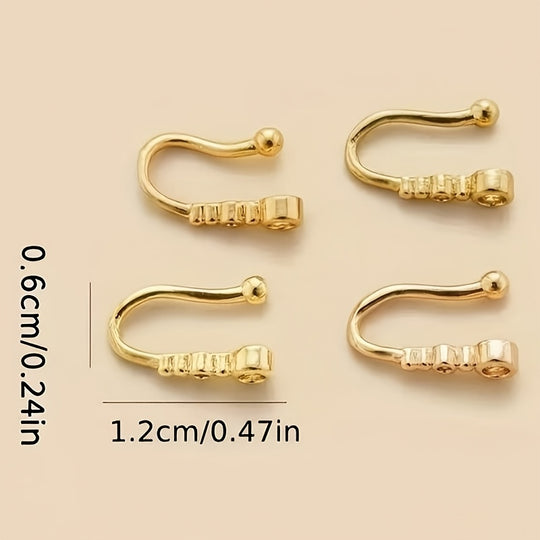 U-Shaped No-Piercing Nose Ring