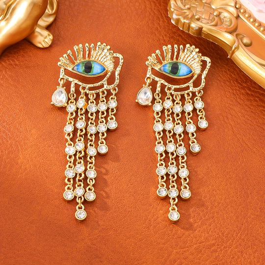 Bohemian Eye Dangle Earrings