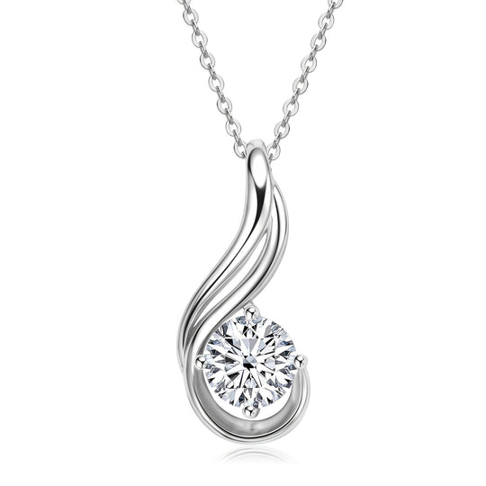 Elegant 2ct Moissanite Pendant Necklace