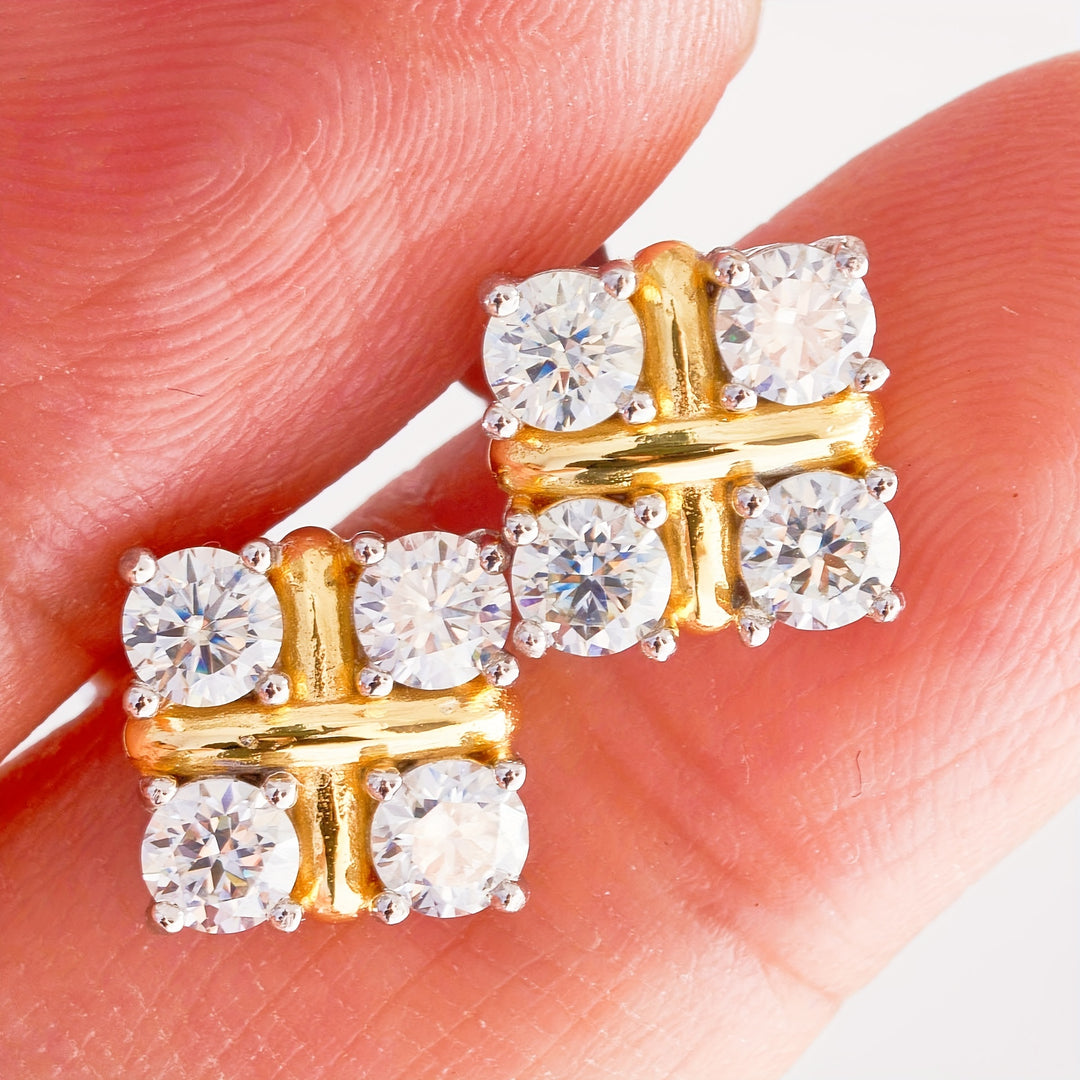 Elegant and Luxurious Moissanite Earrings