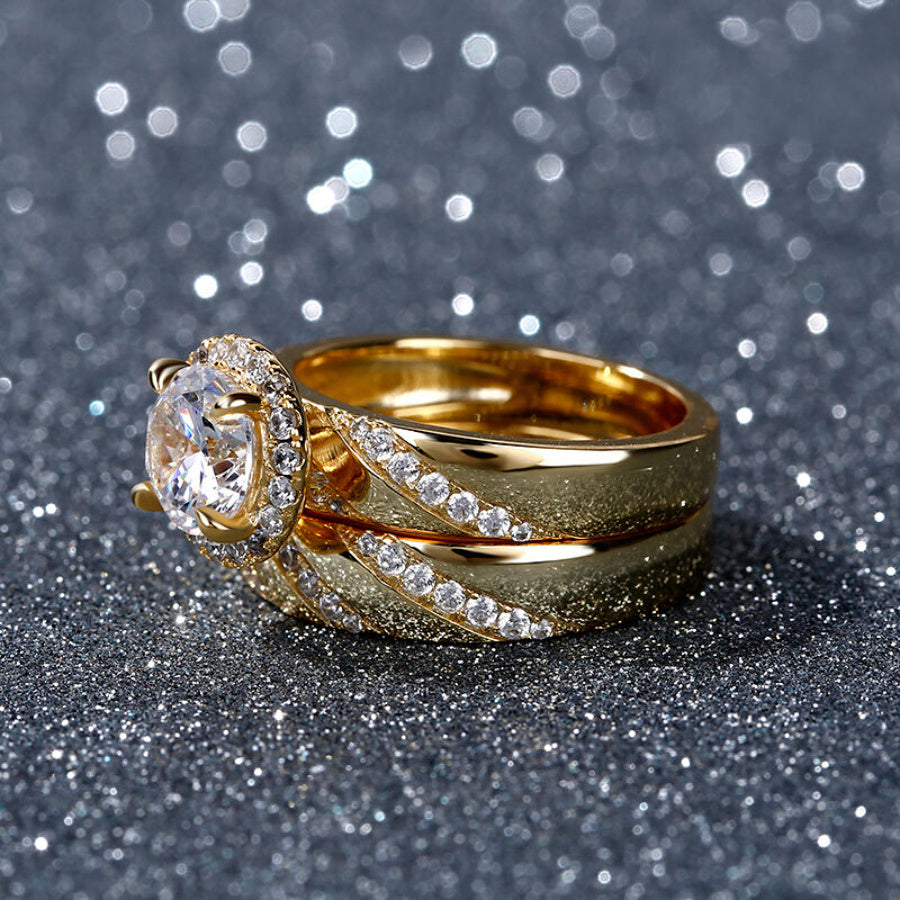Elegant Engagement Ring Set