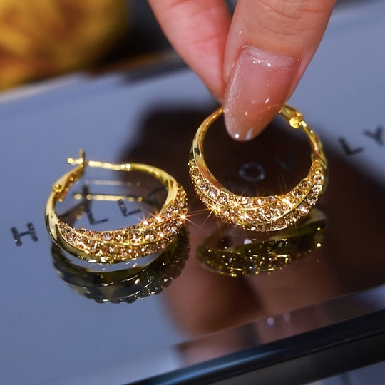 Elegant Twisted Hoop Earrings