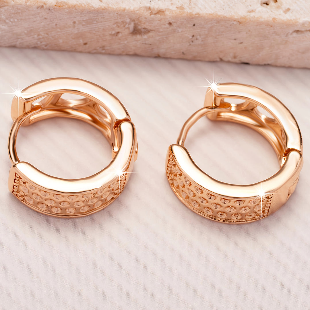 Elegant Heart Hollow Out Hoop Earrings