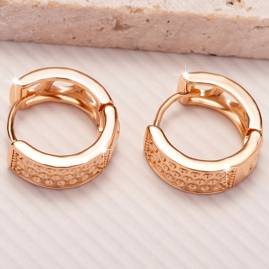 Elegant Heart Hollow Out Hoop Earrings
