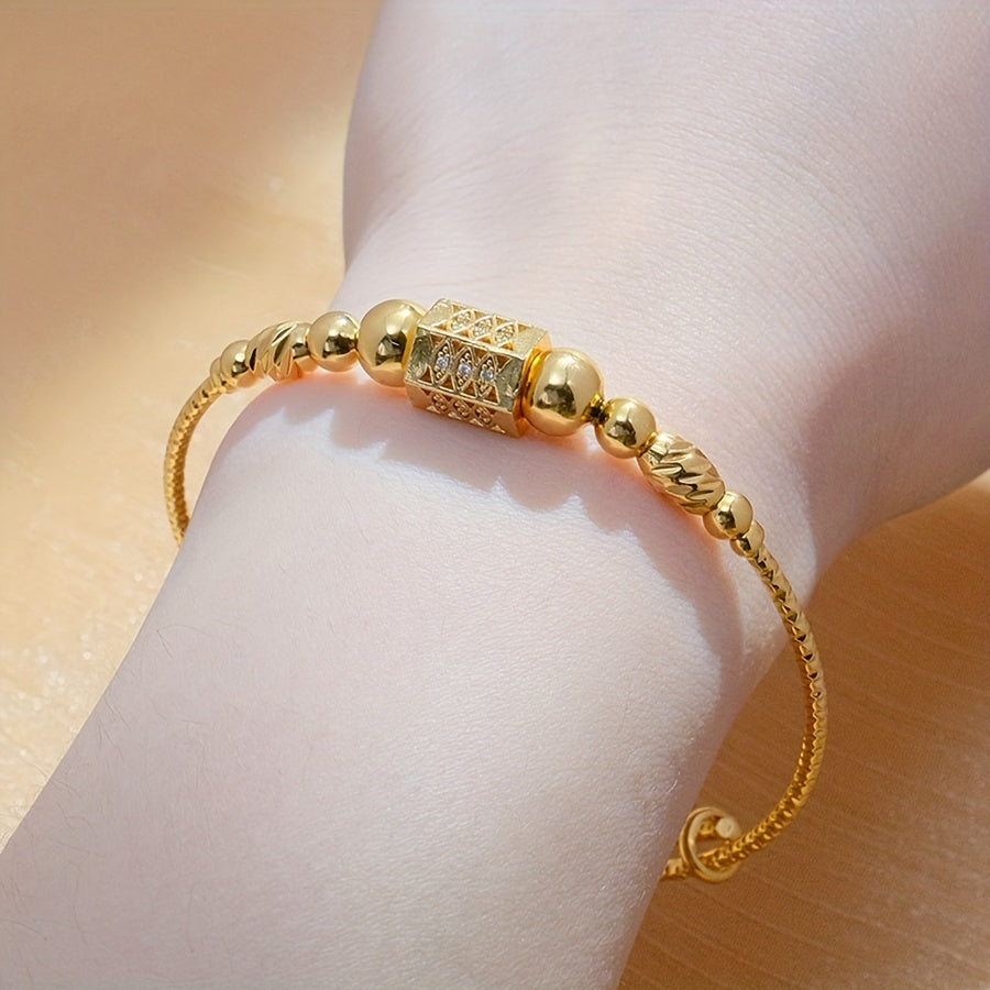 24K Gold Plated Boho Style Bangle