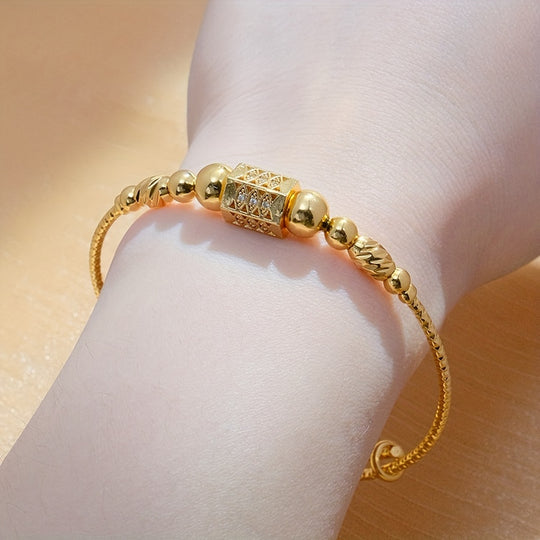 24K Gold Plated Boho Style Bangle