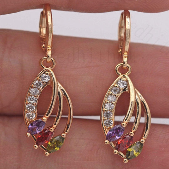 Elegant Zirconia Drop Earrings