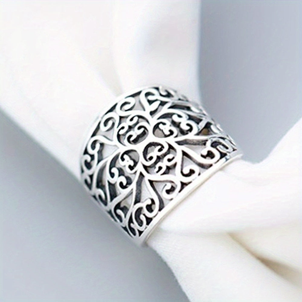Boho Style Copper Filigree Ring