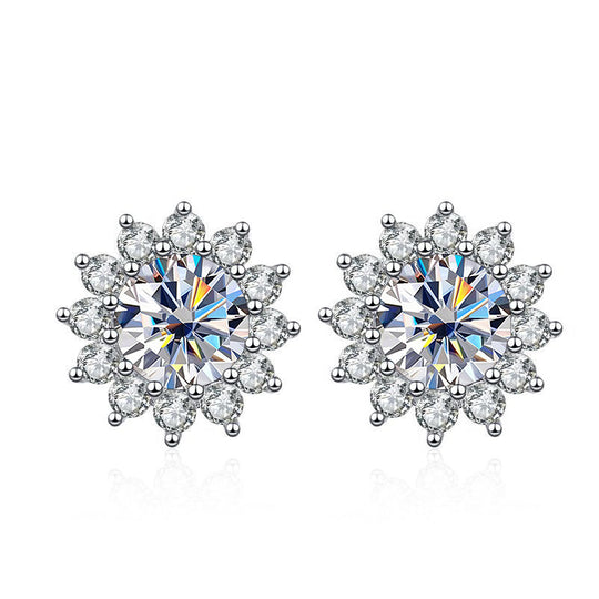 Sunflower Shape Stud Earrings