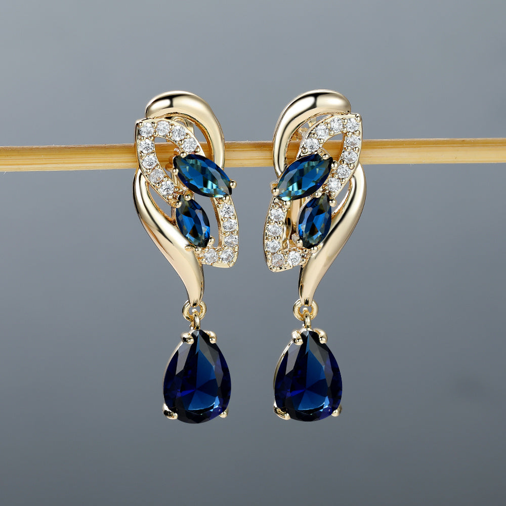 Vibrant Flower Dangle Earrings