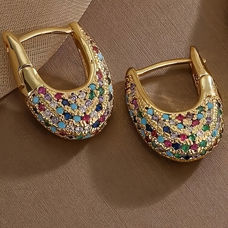 Vintage Bohemian Style Zirconia Earrings