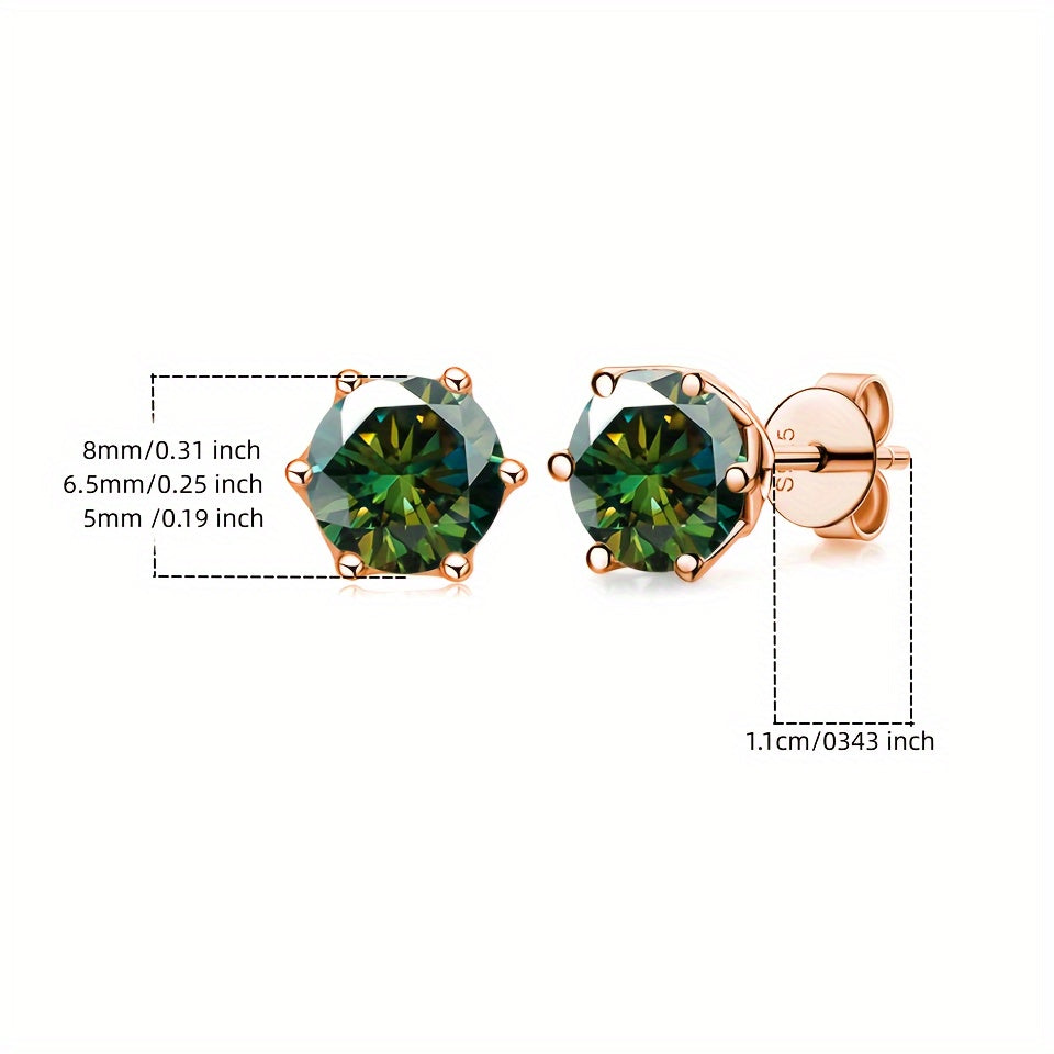 Versatile Moissanite Stud Earrings