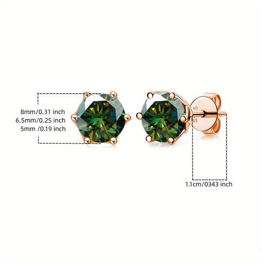 Versatile Moissanite Stud Earrings