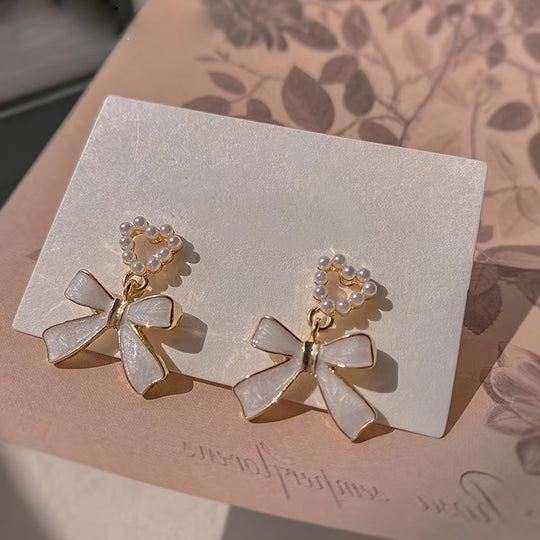 Pair Elegant Butterfly Drop Earrings