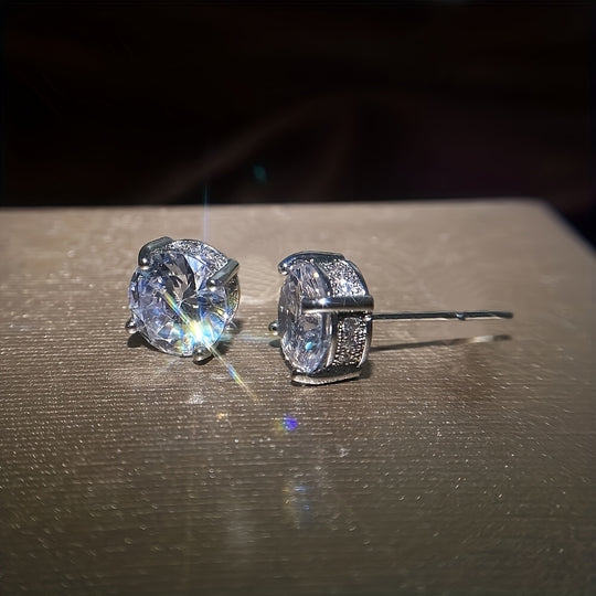 Elegant Silver Stud Earrings