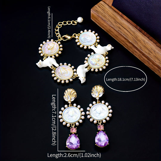 Exquisite Vintage Face Teardrop Earrings