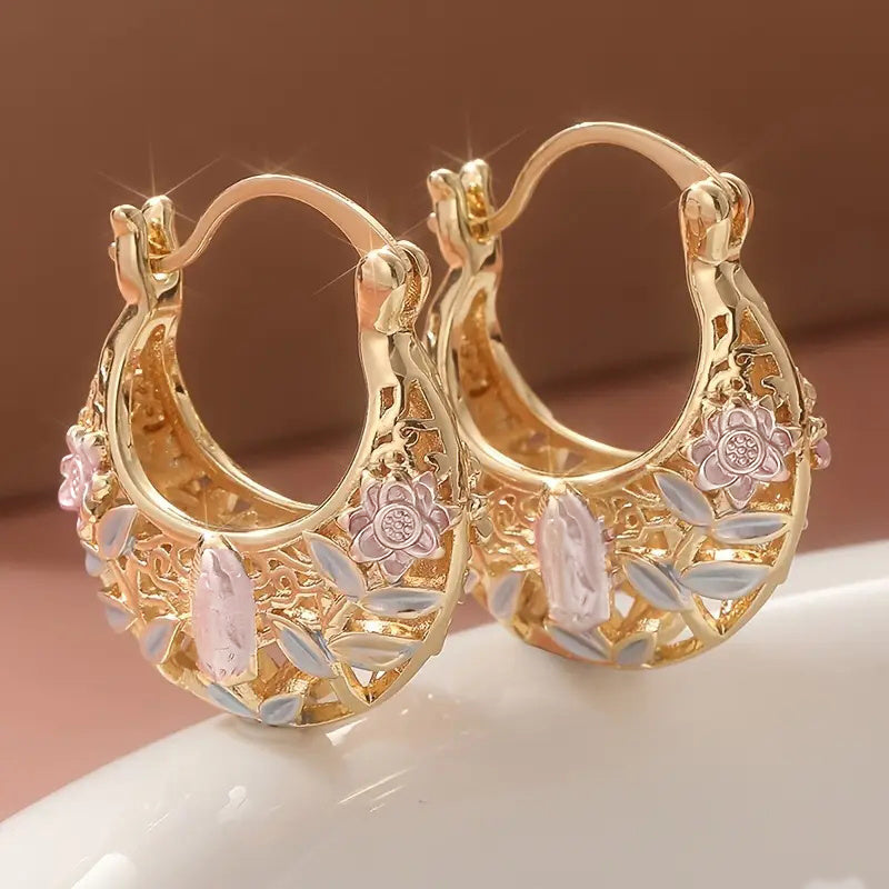 Vintage Boho KC Golden Hoop Earrings