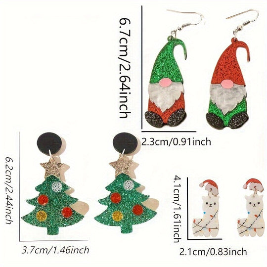 Christmas Dangle Earrings