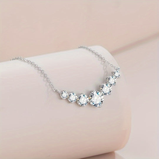 Elegant Moissanite Choker Necklace