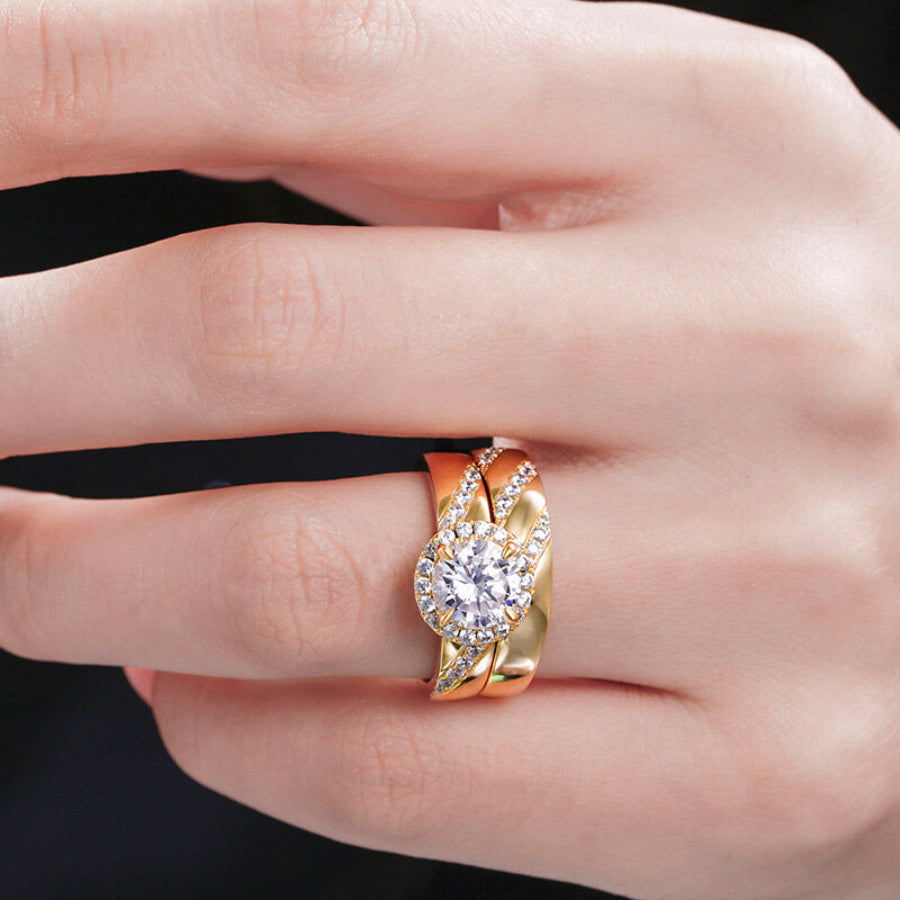 Elegant Engagement Ring Set