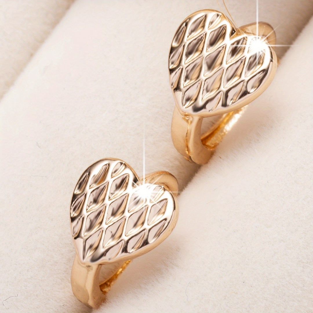 Elegant Heart Hoop Earrings