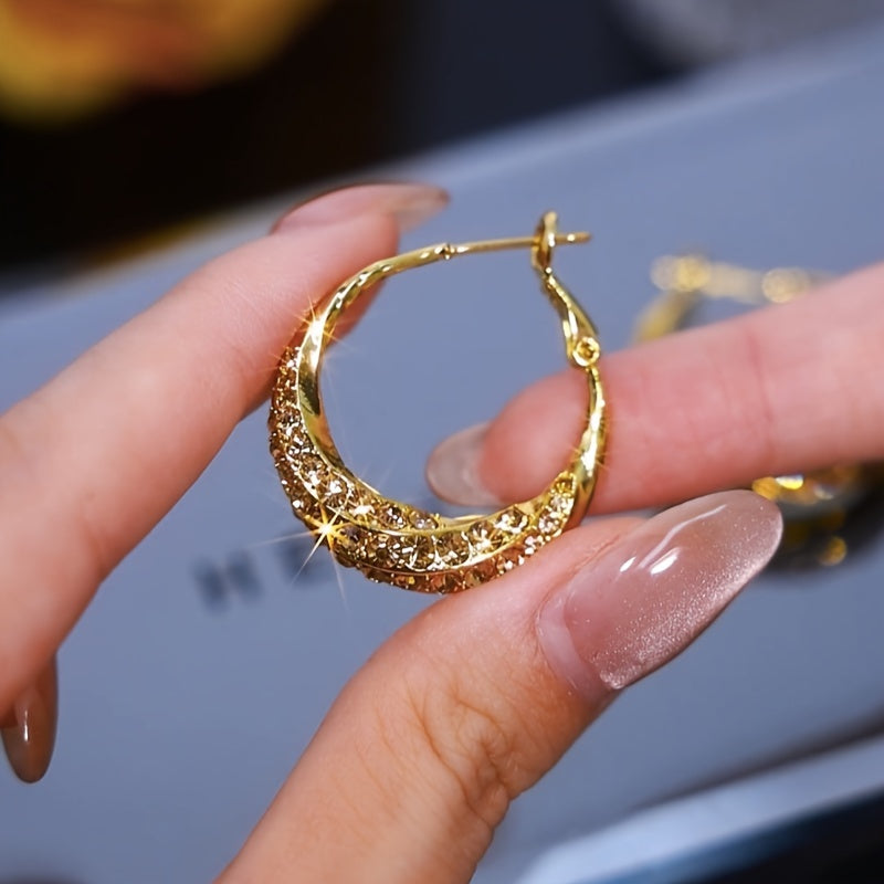Elegant Twisted Hoop Earrings