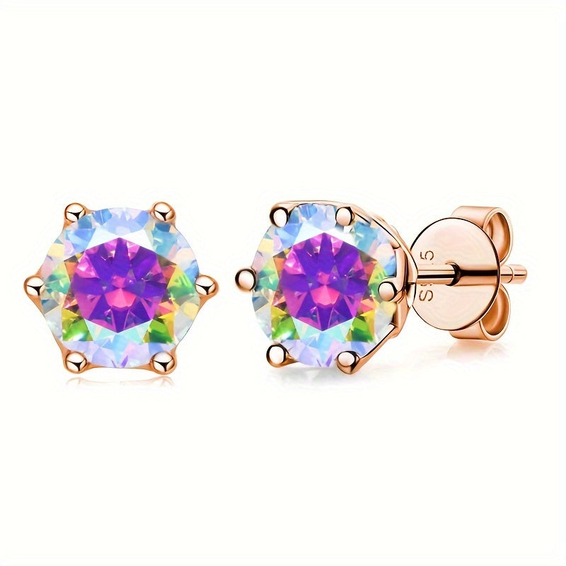 Versatile Moissanite Stud Earrings