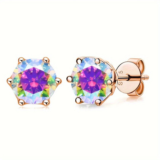 Versatile Moissanite Stud Earrings