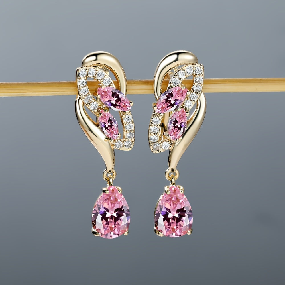Vibrant Flower Dangle Earrings