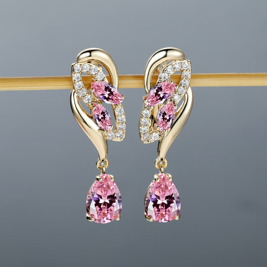 Vibrant Flower Dangle Earrings