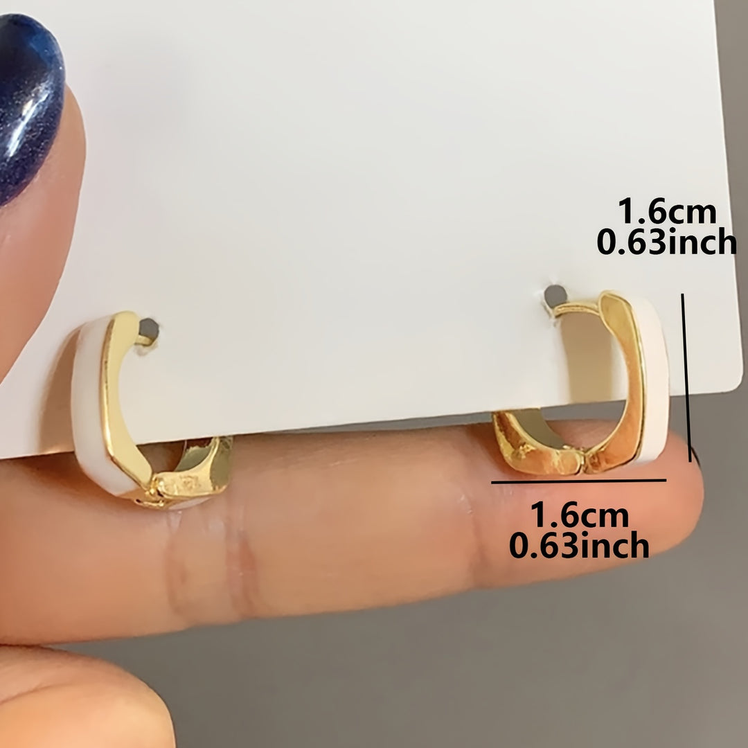 Elegant & Chic Square Hoop Earrings